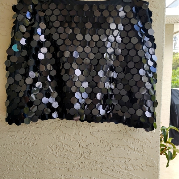 Moda Black shiny embellished mini - Picture 3 of 4